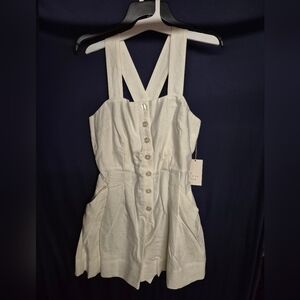White Women's Romper NWT